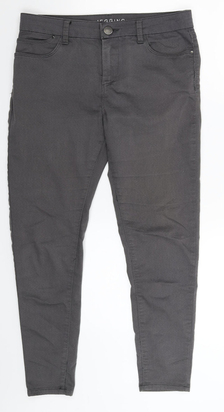 Marks and Spencer Womens Grey  Denim Jegging Jeans Size 12 L26 in