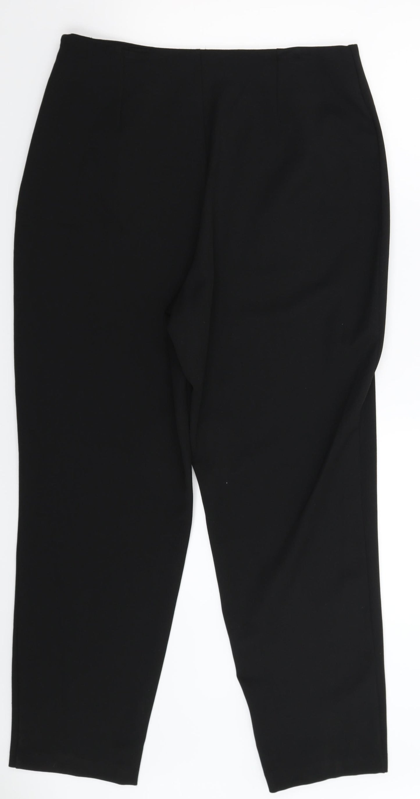 Preworn Womens Black   Trousers  Size 14 L28 in