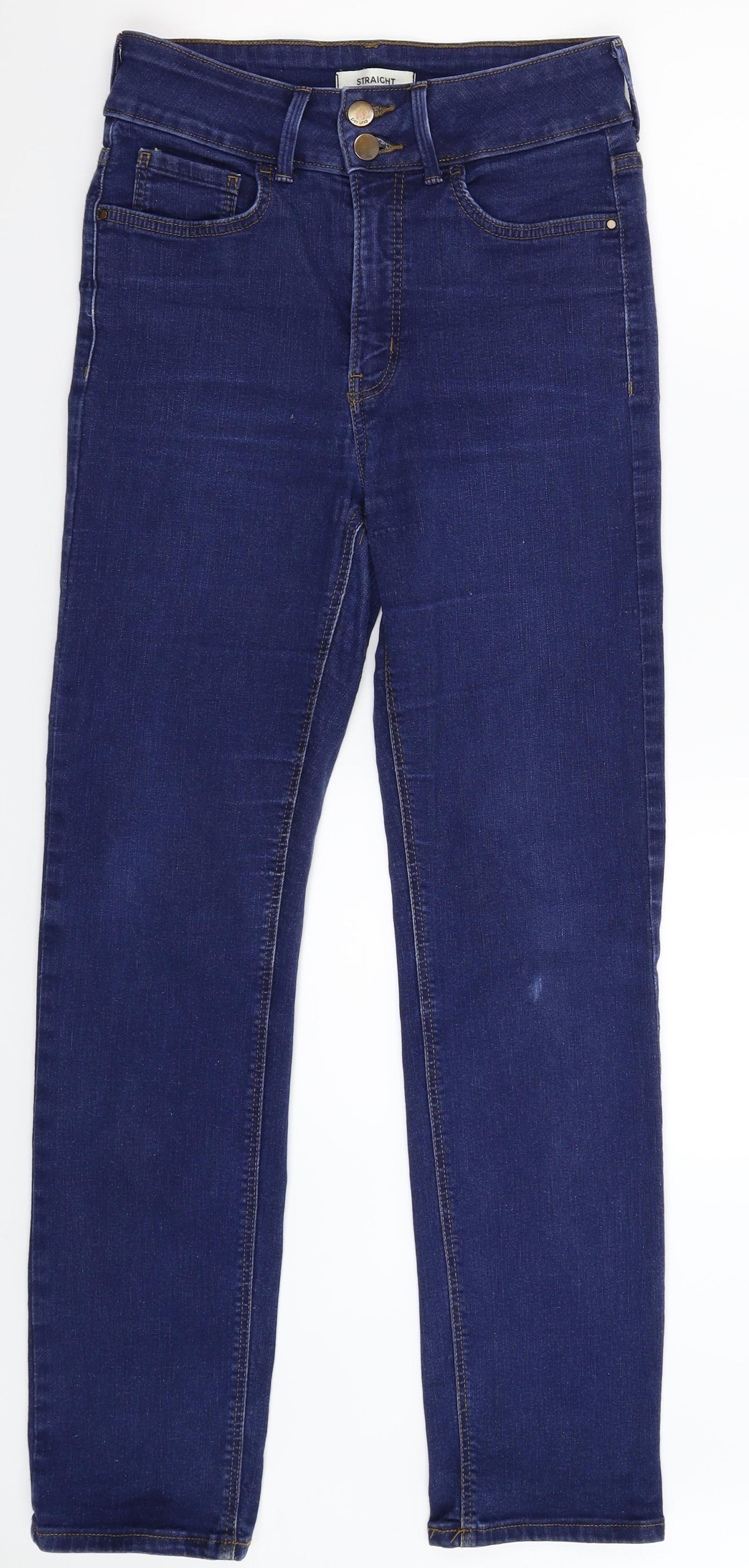 Per Una Womens Blue  Denim Straight Jeans Size 10 L30 in