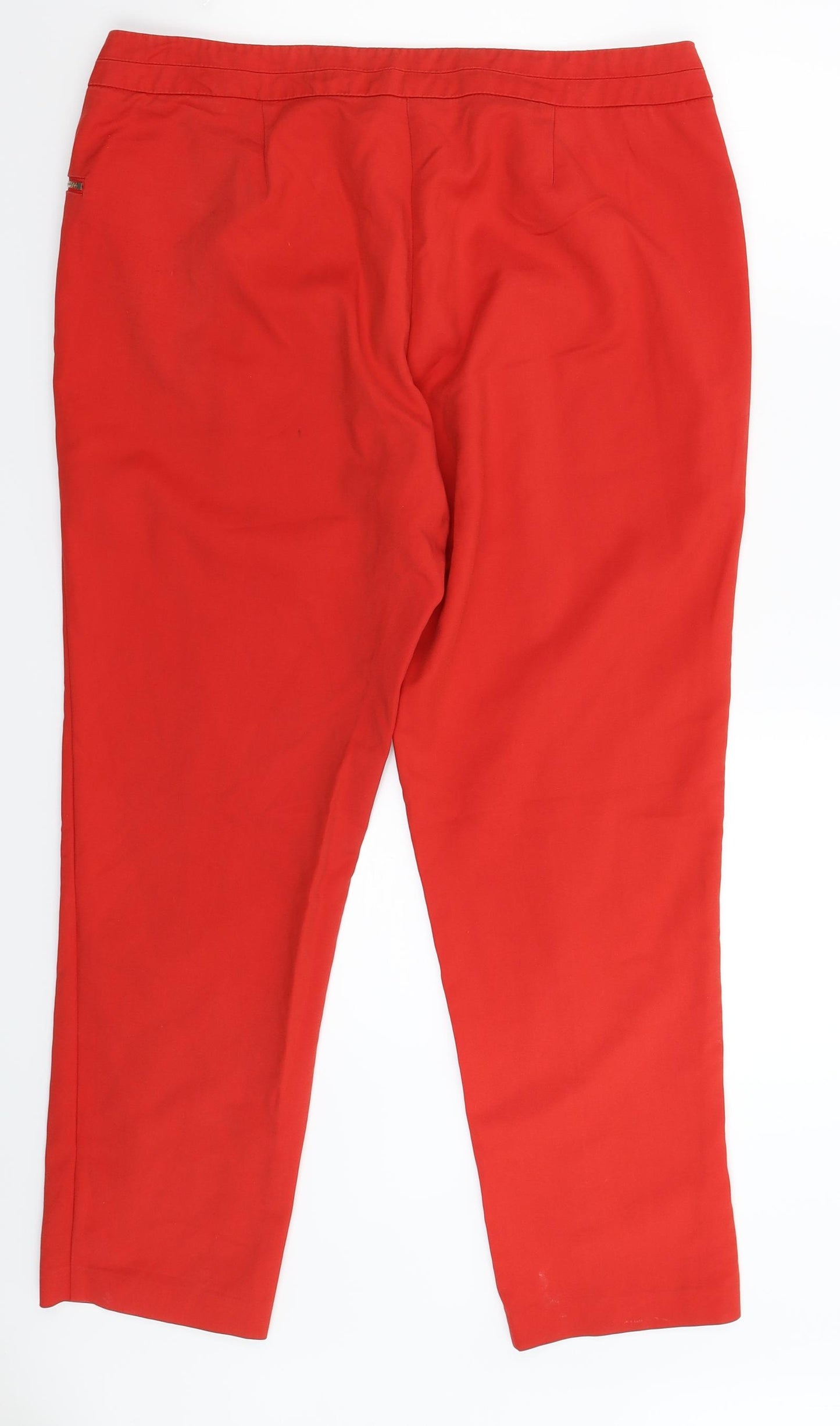 F&F Womens Red   Trousers  Size 14 L27 in