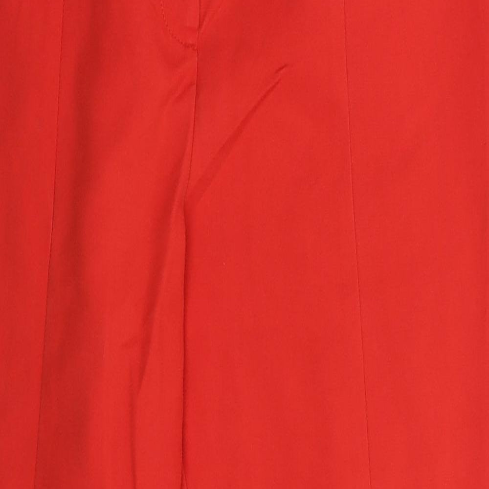 F&F Womens Red   Trousers  Size 14 L27 in