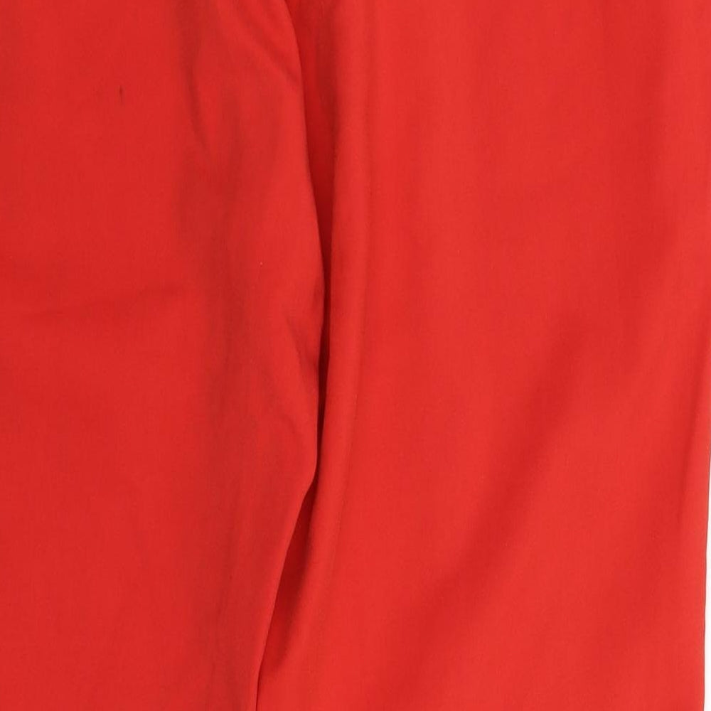 F&F Womens Red   Trousers  Size 14 L27 in