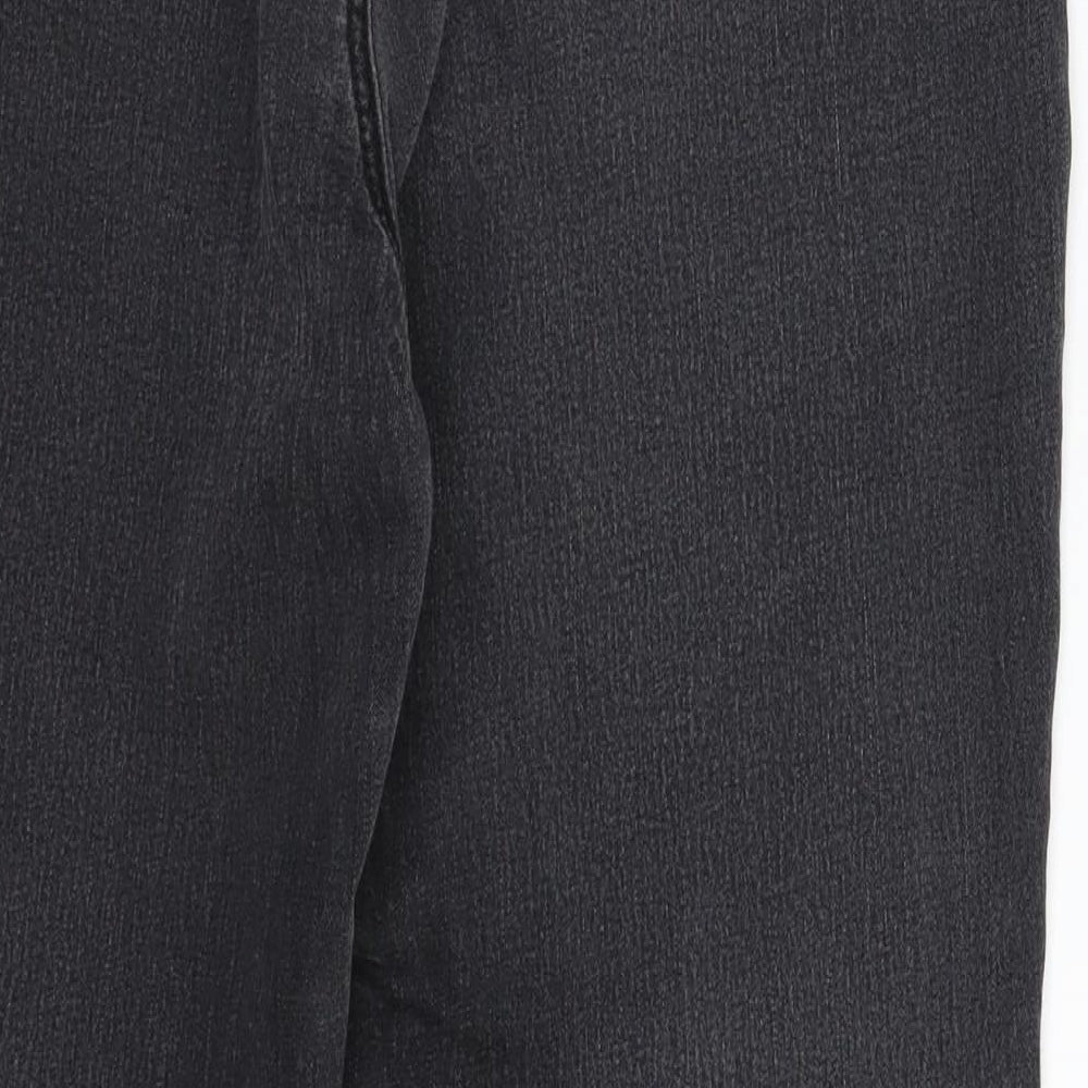TU Womens Black  Denim Straight Jeans Size 16 L28 in