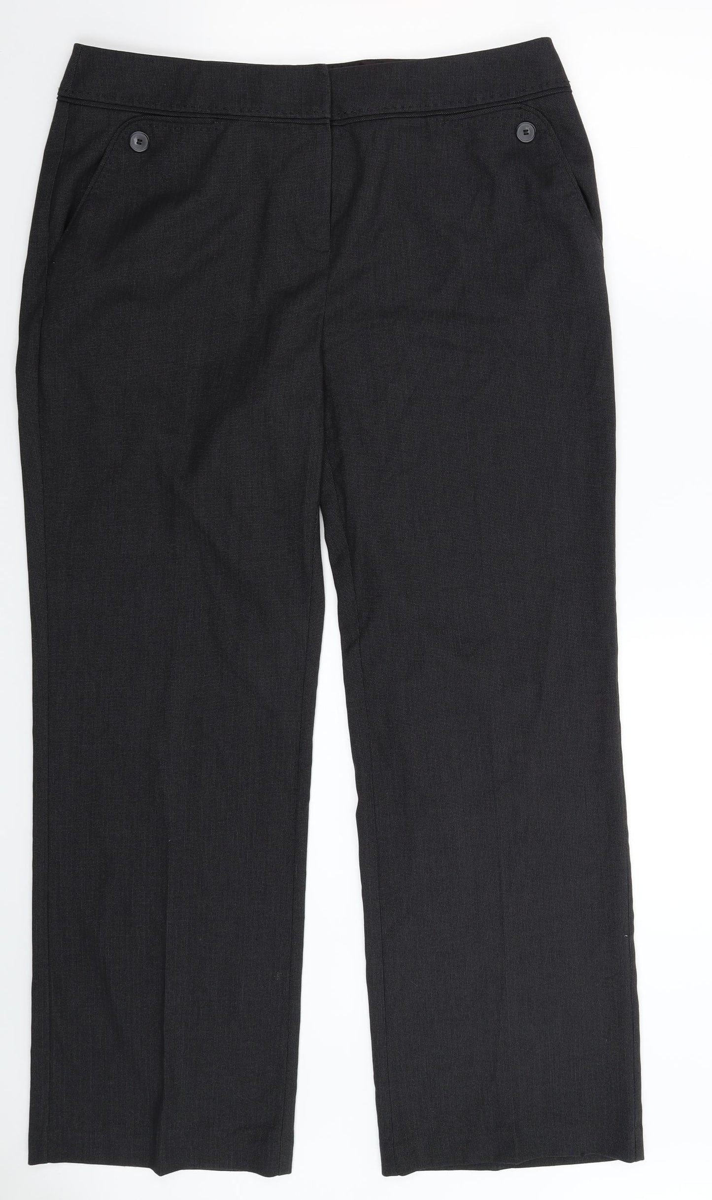 Marks and Spencer Womens Black   Trousers  Size 14 L30 in