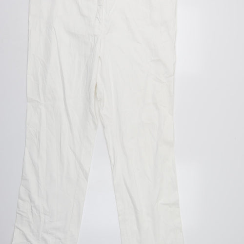 Raphaela Womens White  Denim Straight Jeans Size 22 L29 in