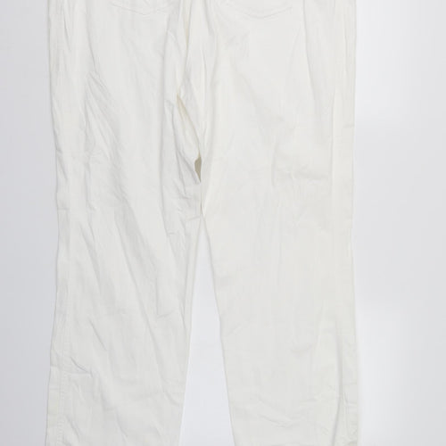 Raphaela Womens White  Denim Straight Jeans Size 22 L29 in