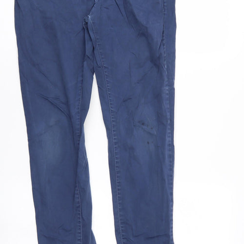 z1975 Womens Blue   Chino Trousers Size 10 L28 in