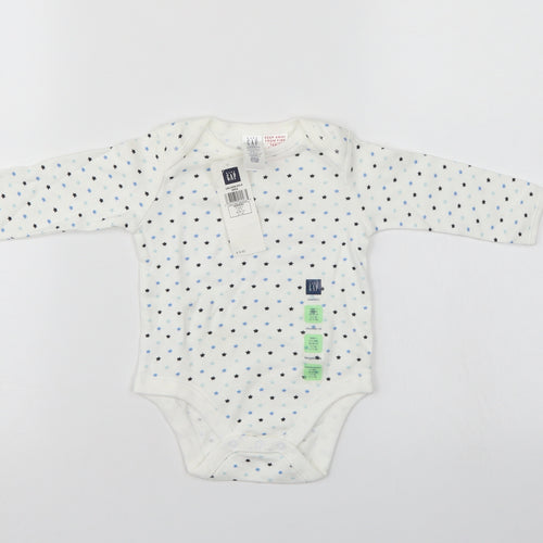 Gap Baby White Polka Dot  Romper One-Piece Size 3-6 Months