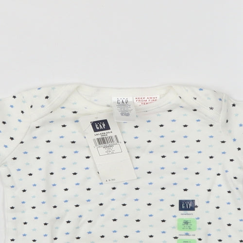 Gap Baby White Polka Dot  Romper One-Piece Size 3-6 Months