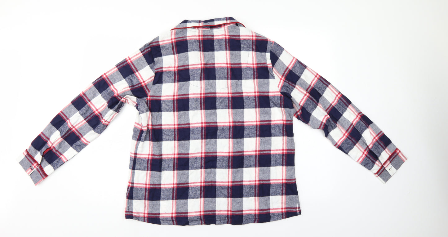 Linea Womens Multicoloured Check  Basic Button-Up Size M
