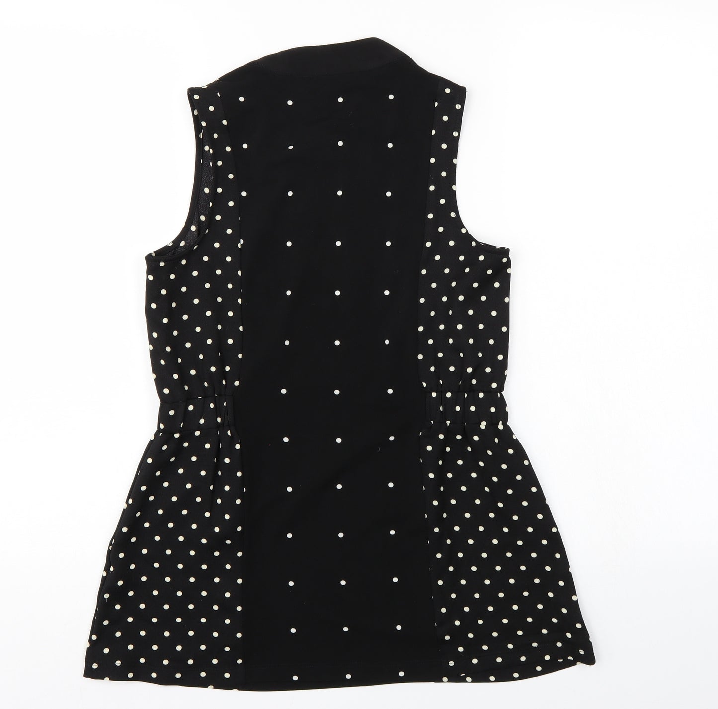 NEXT Womens Black Polka Dot  Tunic Blouse Size 6