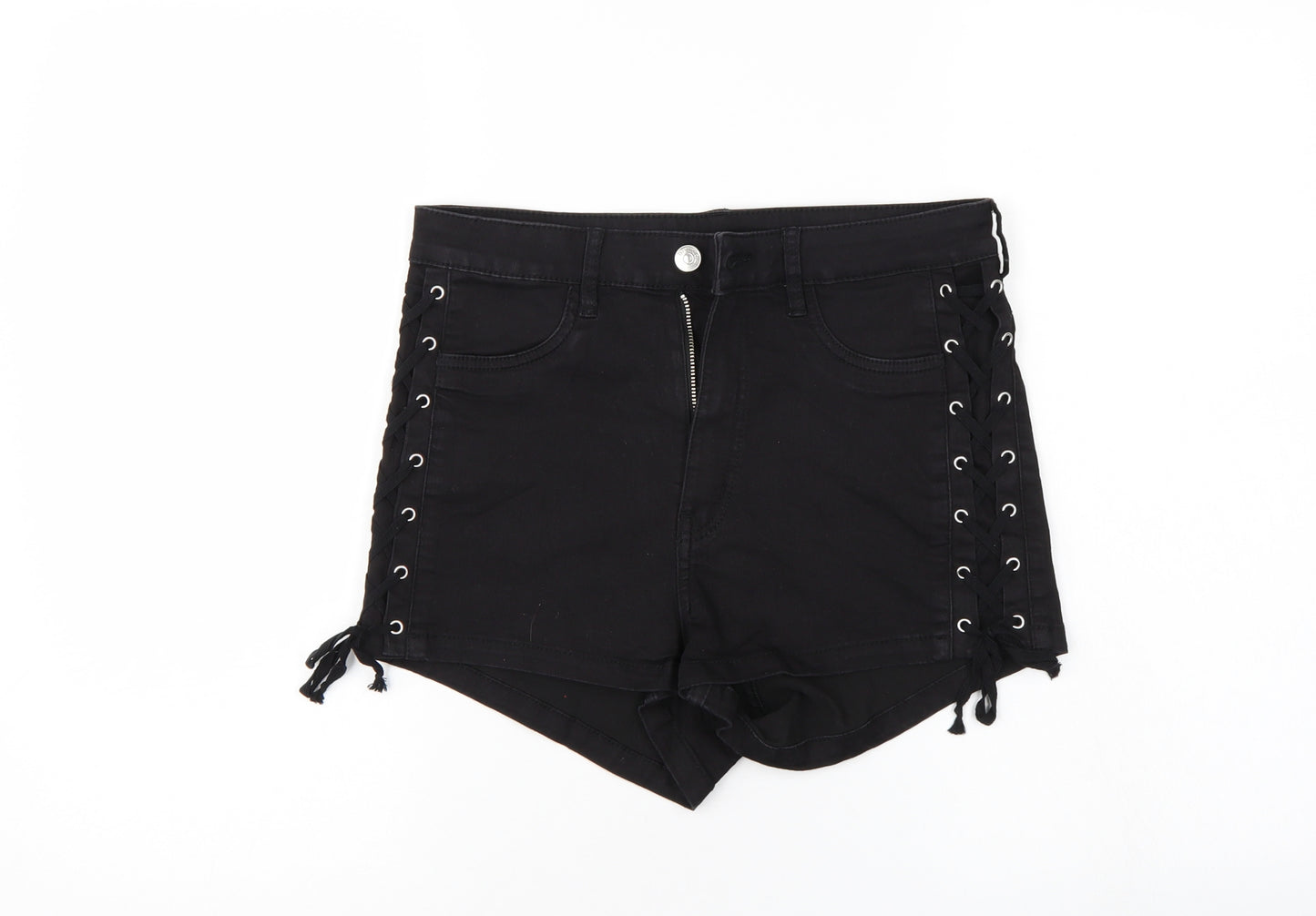 Divided Womens Black   Mom Shorts Size 12