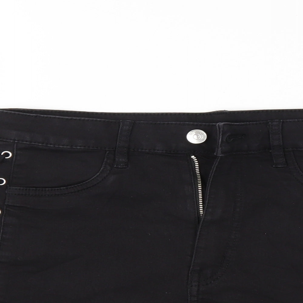Divided Womens Black   Mom Shorts Size 12