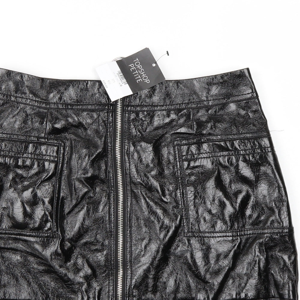 Top Shop Womens Black   Mini Skirt Size 6