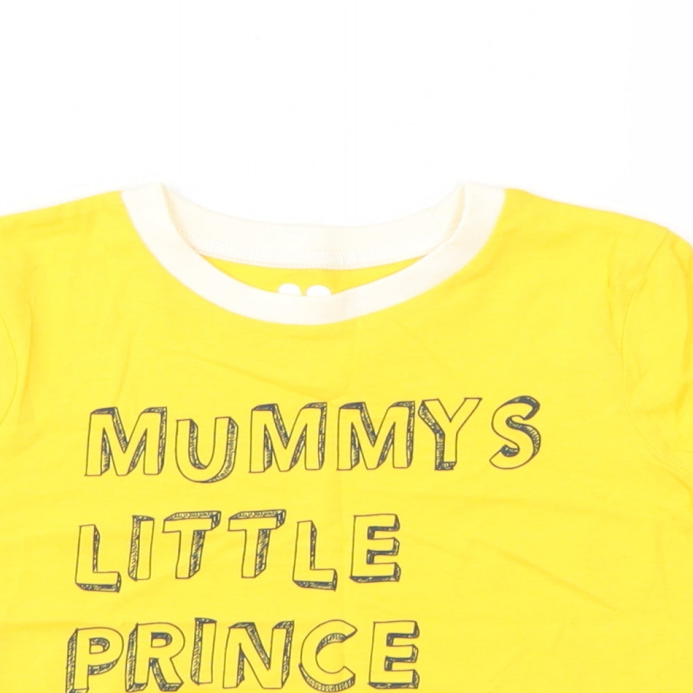 Very Boys Yellow   Basic T-Shirt Size 4-5 Years