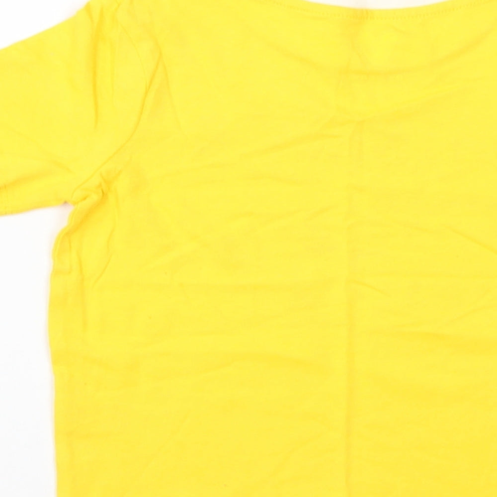 Very Boys Yellow   Basic T-Shirt Size 4-5 Years