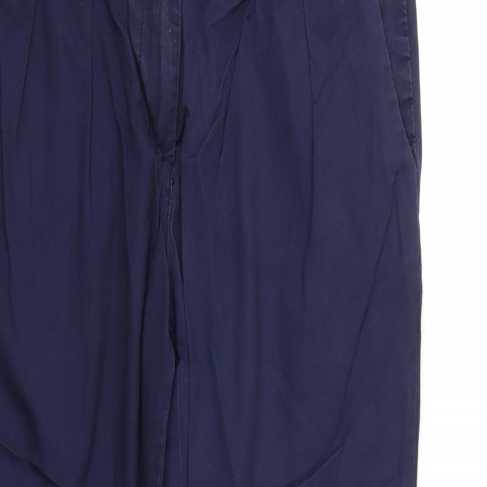 NEXT Womens Blue   Chino Trousers Size 12 L25 in