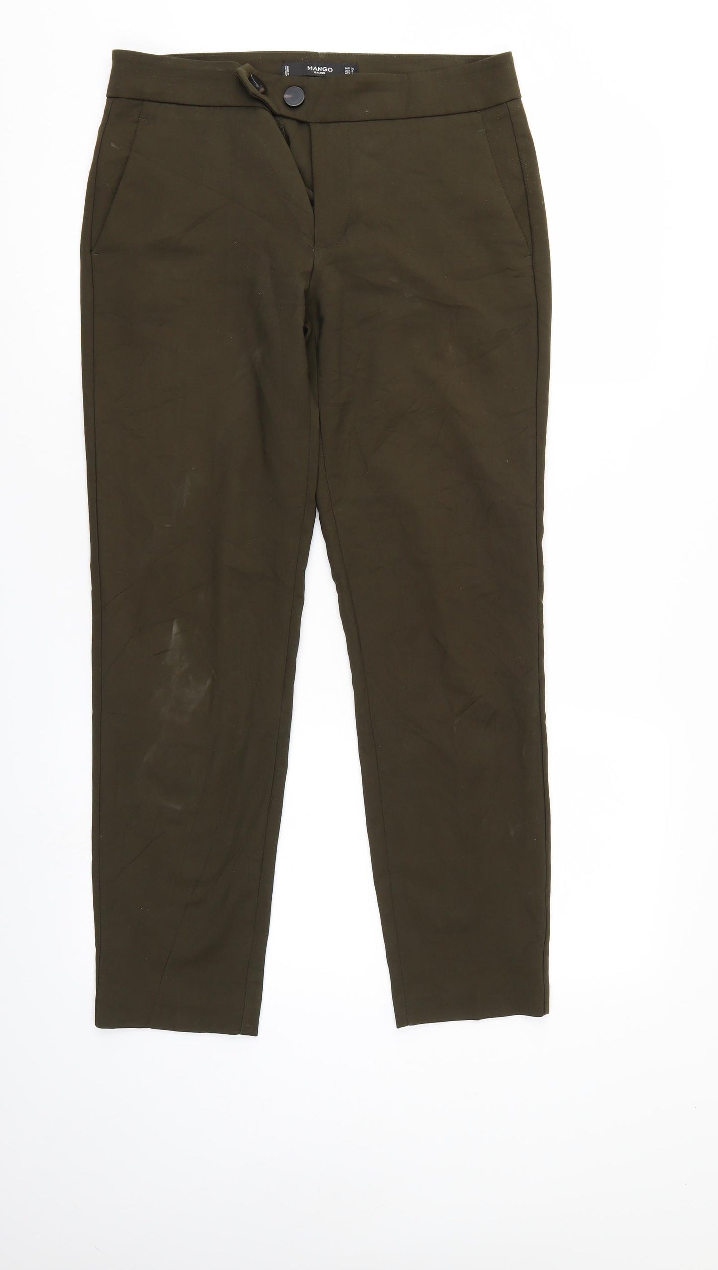 Mango Womens Green   Trousers  Size 8 L27 in