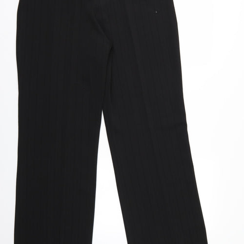 Prima Womens Black Striped  Trousers  Size 18 L32 in