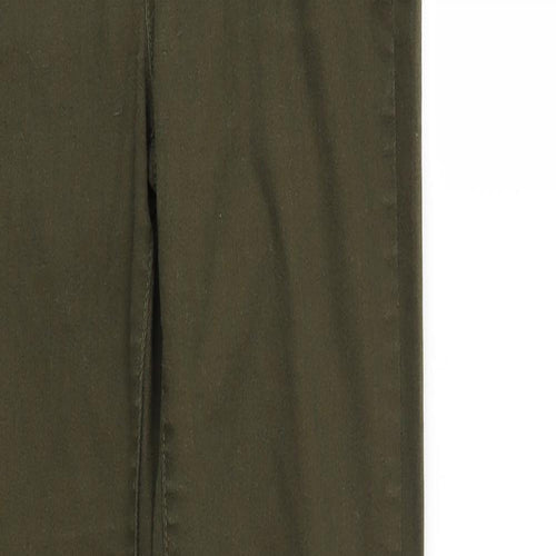 F& Womens Green  Denim Tapered Jeans Size 6 L28 in