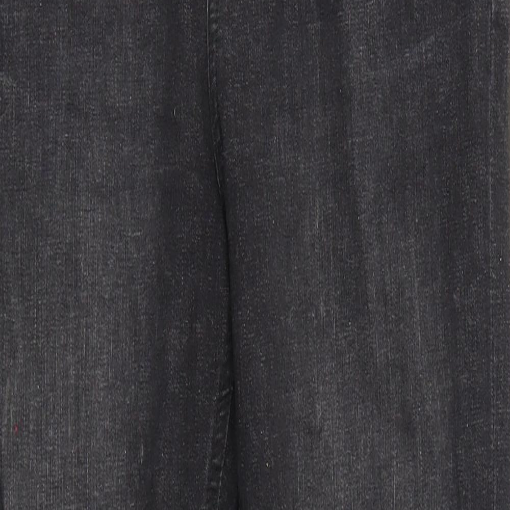 Miss Selfridge Womens Black  Denim Cropped Jeans Size 10 L22 in