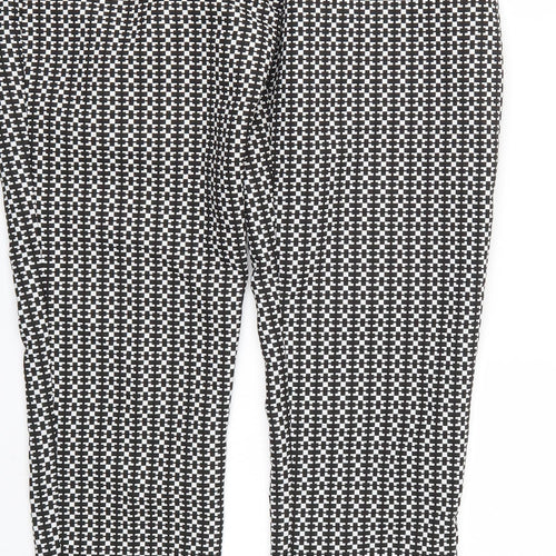 Miss Selfridge Womens Multicoloured Geometric  Trousers  Size 10 L25 in