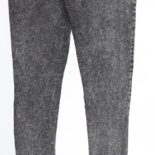 Denim & Co. Womens Black  Denim Jegging Jeans Size 12 L29 in