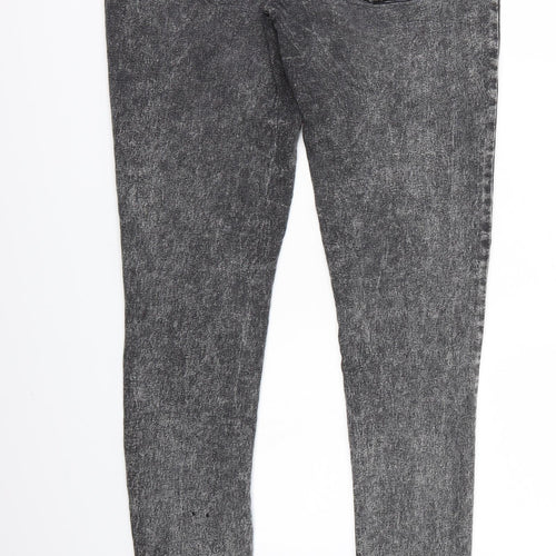 Denim & Co. Womens Black  Denim Jegging Jeans Size 12 L29 in