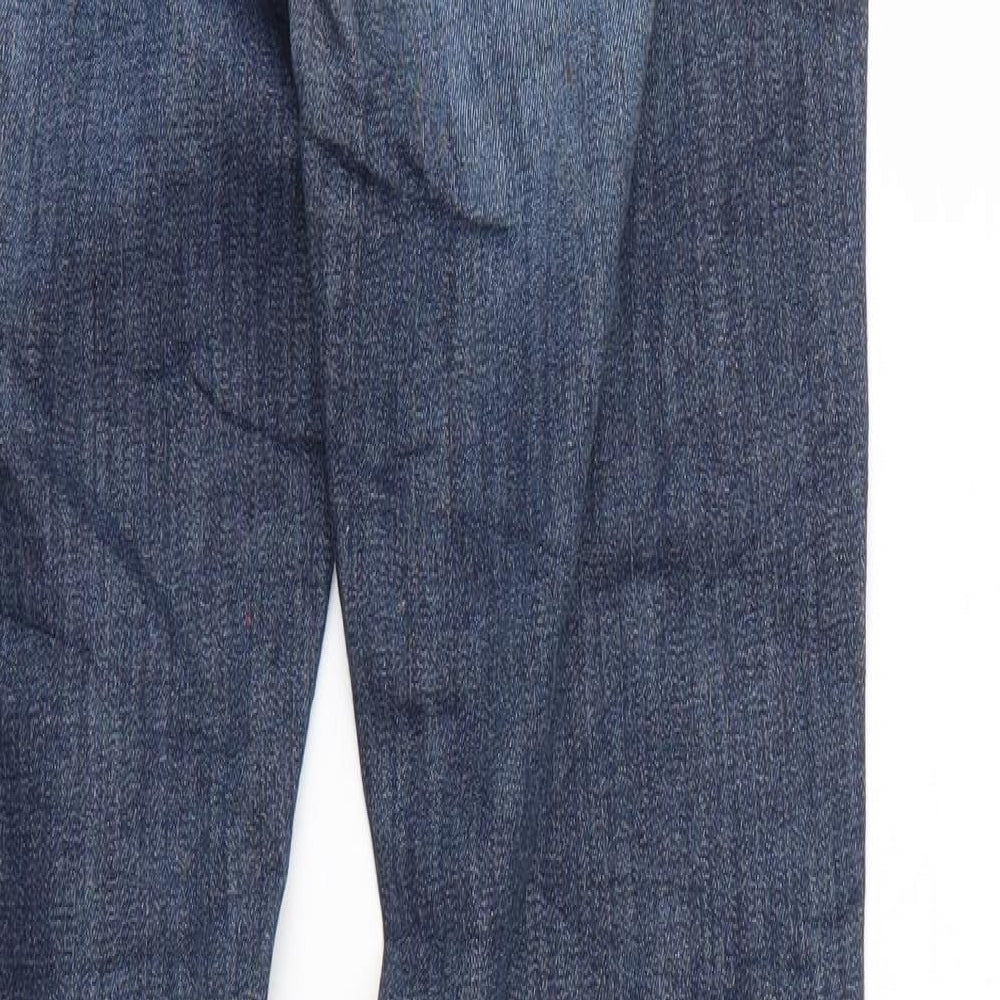 H&M Womens Blue  Denim Skinny Jeans Size 12 L28 in