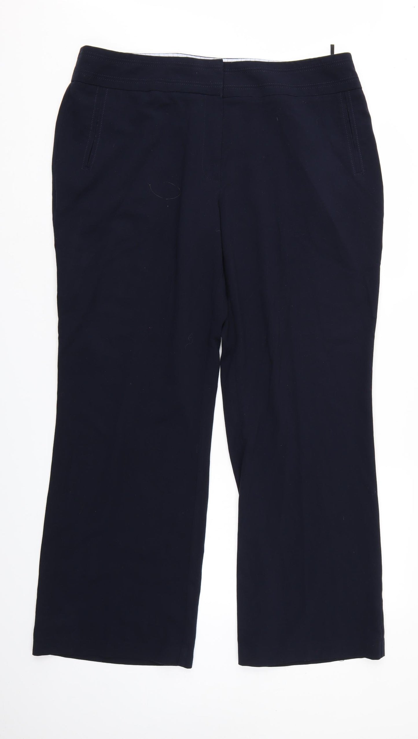 Marks and Spencer Womens Blue   Trousers  Size 18 L29 in
