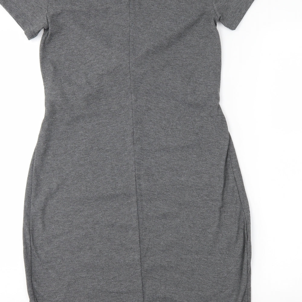 Mama-licious Womens Grey   T-Shirt Dress  Size S