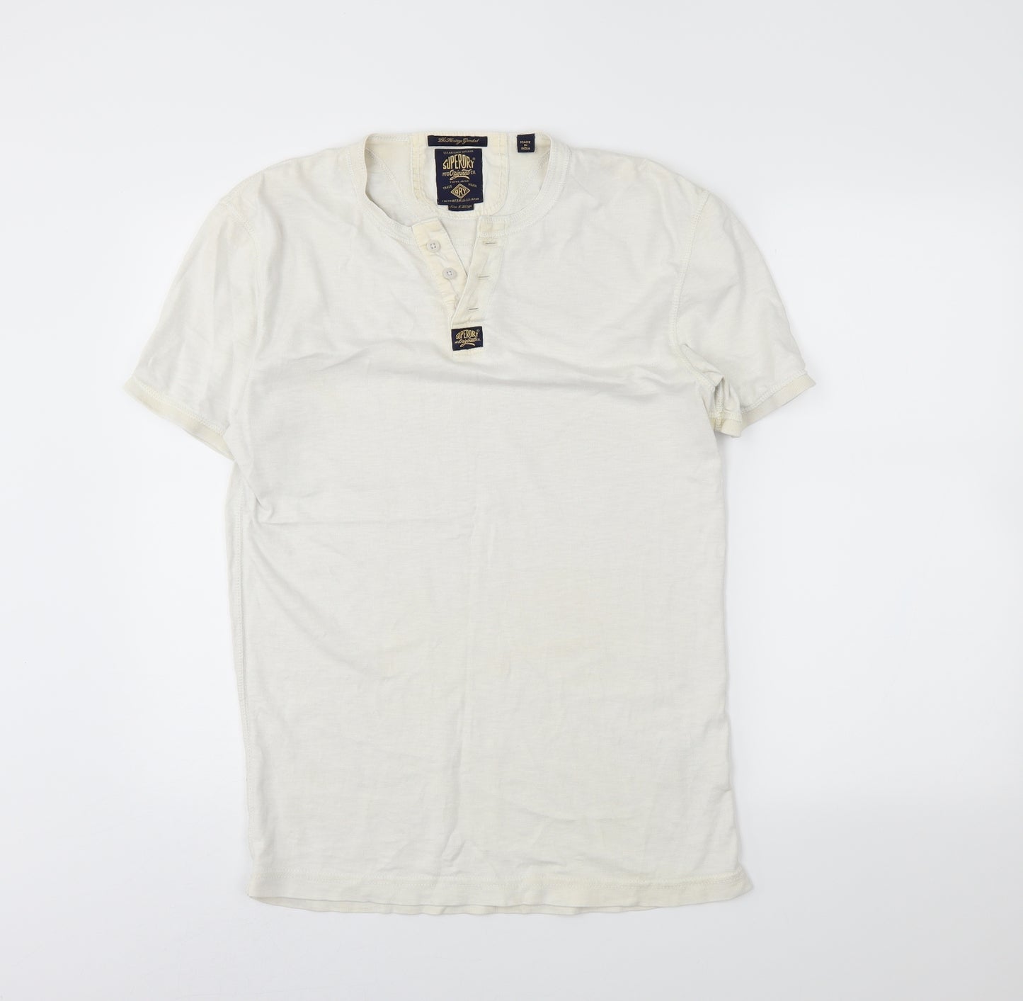 Superdry Mens White    Polo Size L