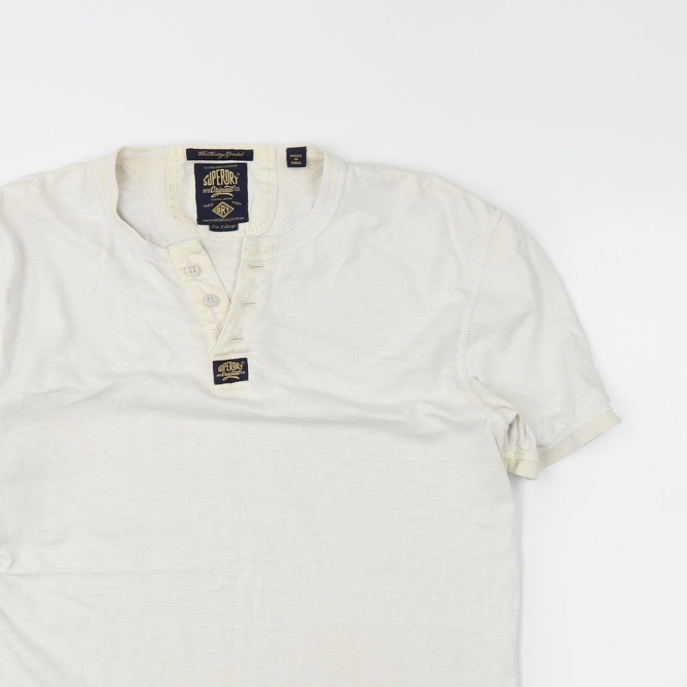 Superdry Mens White    Polo Size L