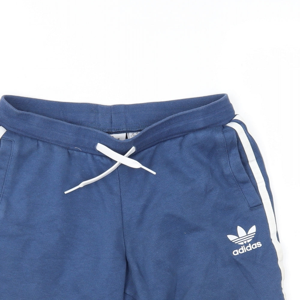 adidas Boys Blue   Sweat Shorts Size 9-10 Years