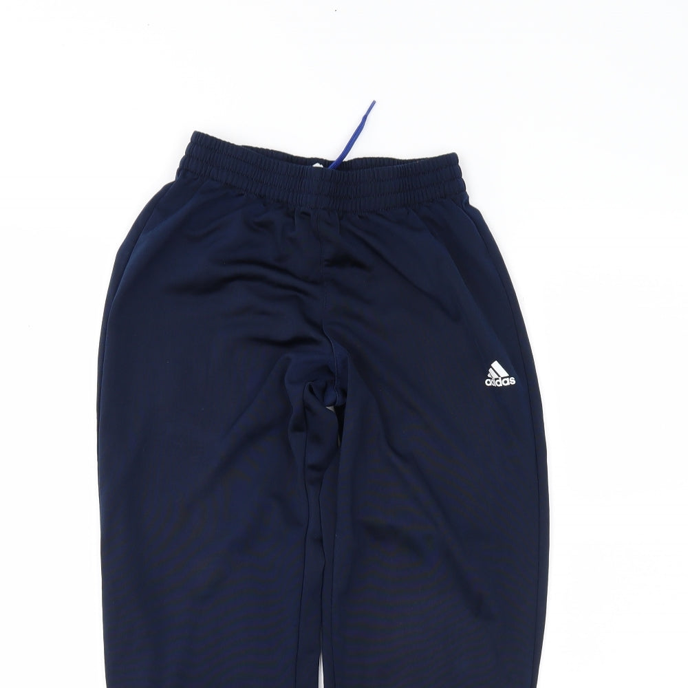 adidas Boys Blue   Jogger Trousers Size 9-10 Years
