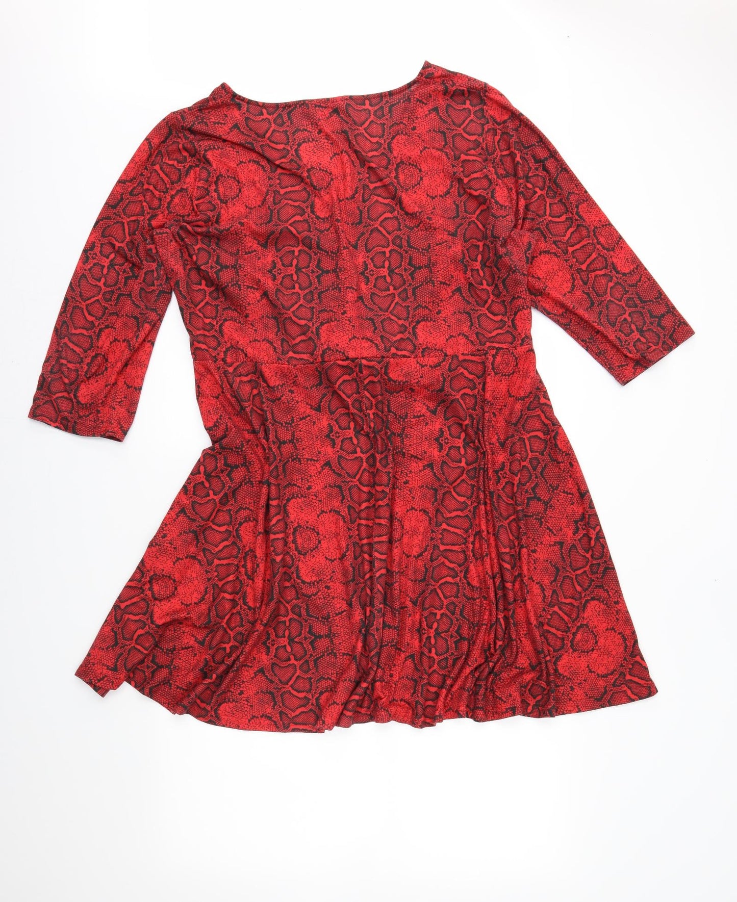 Simply Be Womens Red Animal Print  Trapeze & Swing  Size 24