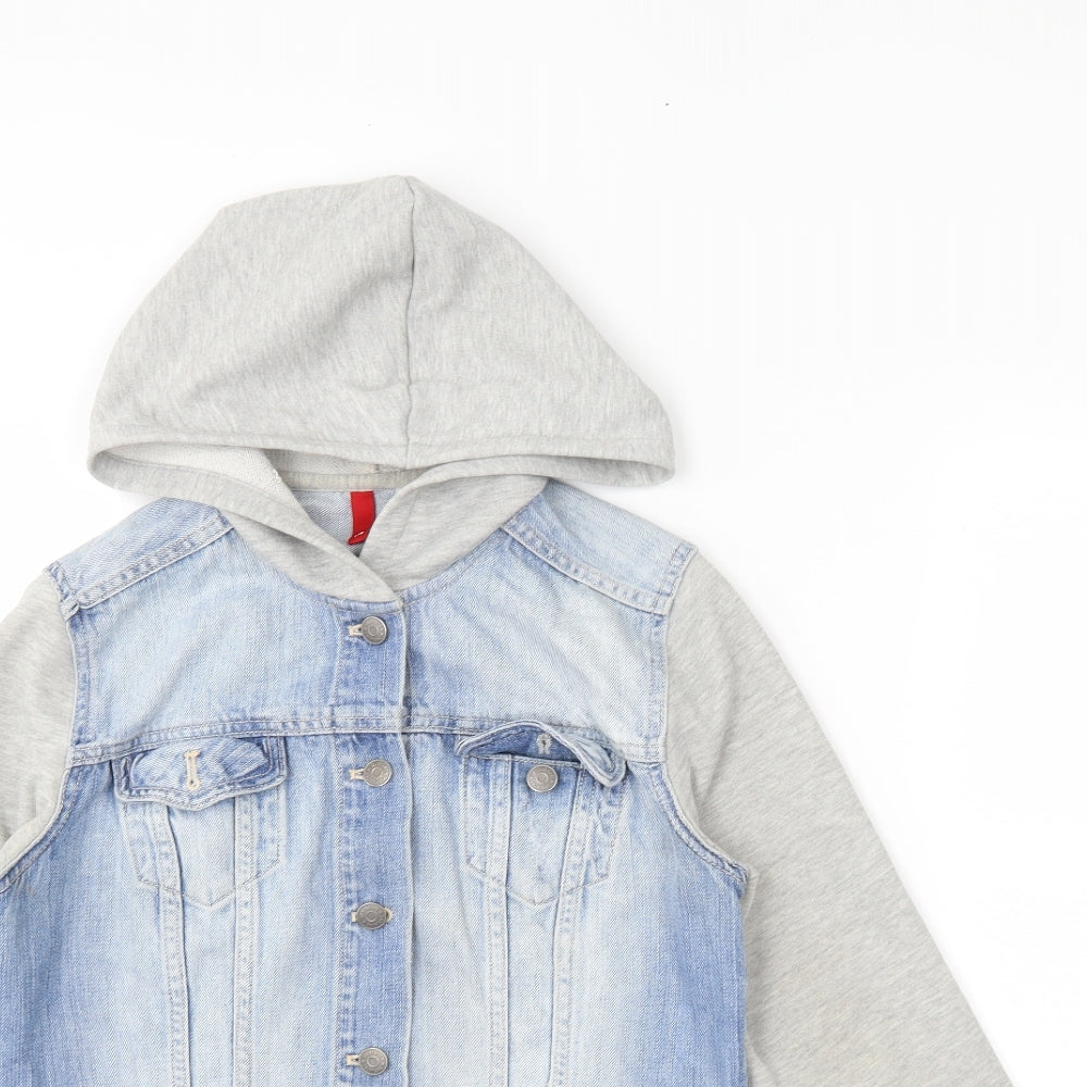 H&M Girls Blue  Denim Jacket  Size 14 Years
