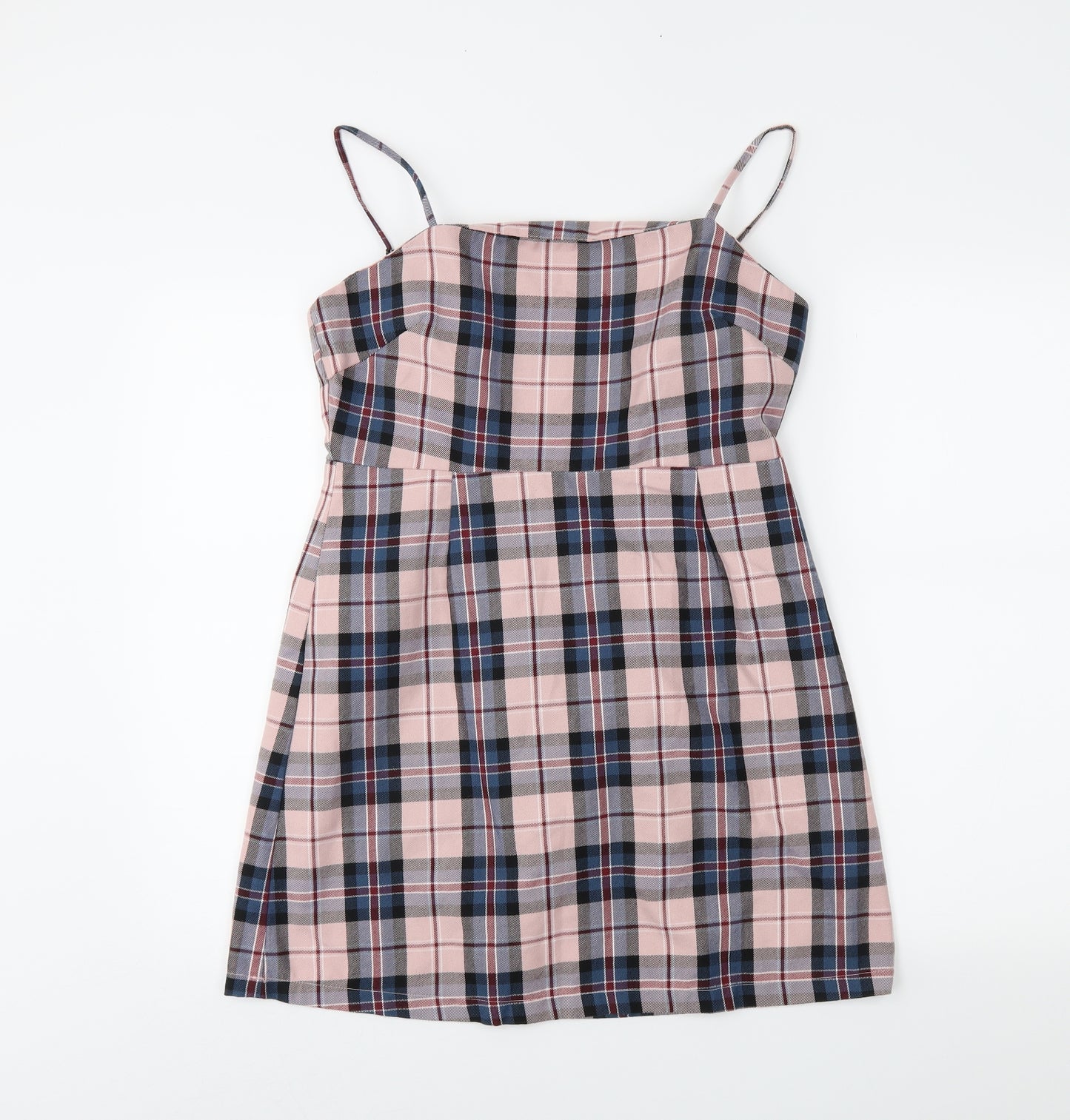 Primark Womens Pink Plaid  Pencil Dress  Size 12