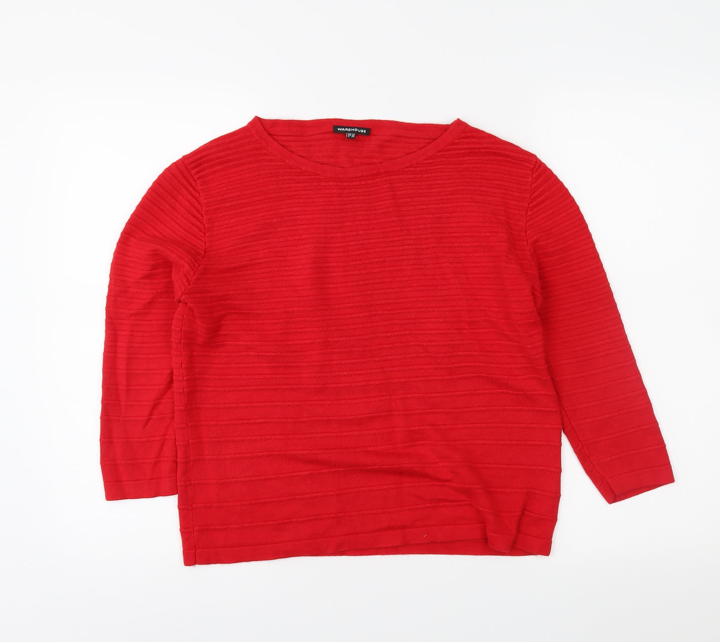 Warehouse Womens Red   Pullover Jumper Size 10