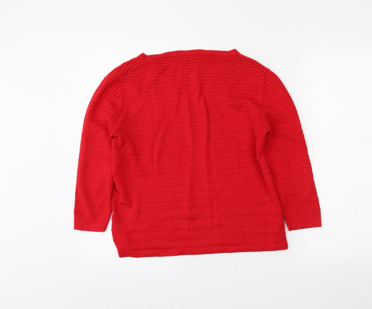 Warehouse Womens Red   Pullover Jumper Size 10