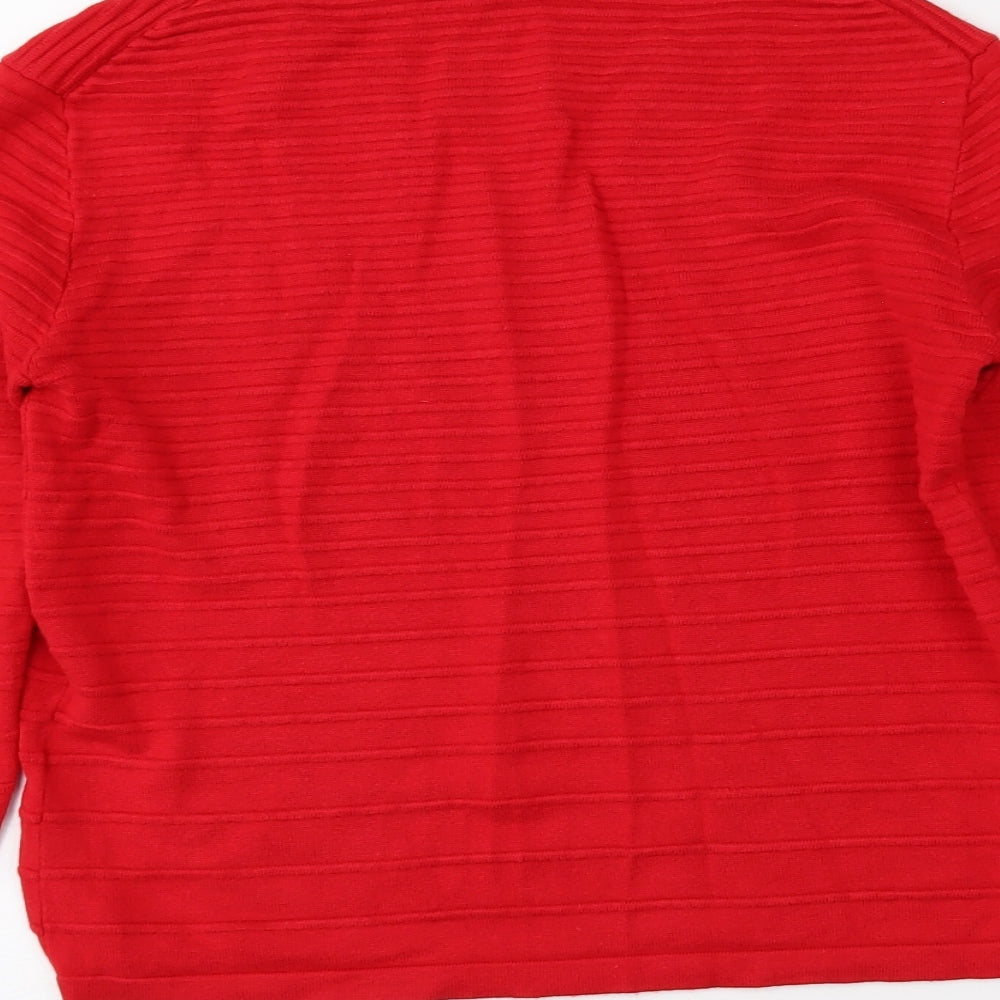 Warehouse Womens Red   Pullover Jumper Size 10