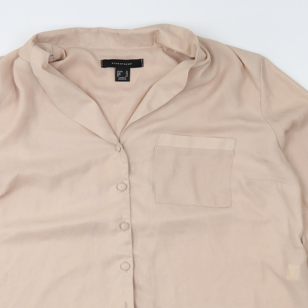 Atmosphere Womens Pink   Basic Button-Up Size 12