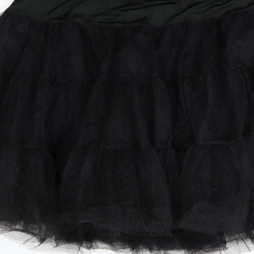 Lindy Bop Womens Black   Pettiskirt Skirt Size XL