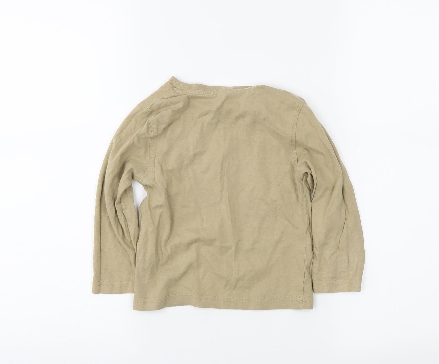 TU Boys Brown   Basic T-Shirt Size 18-24 Months