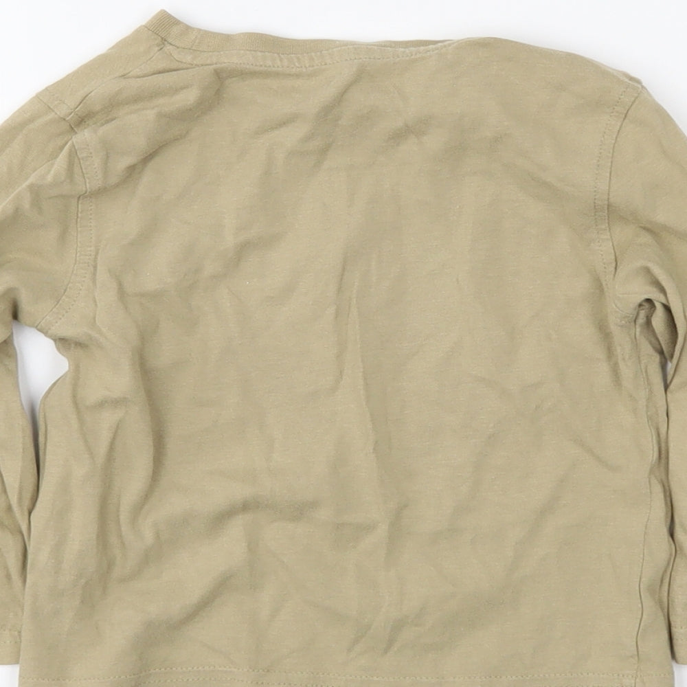 TU Boys Brown   Basic T-Shirt Size 18-24 Months
