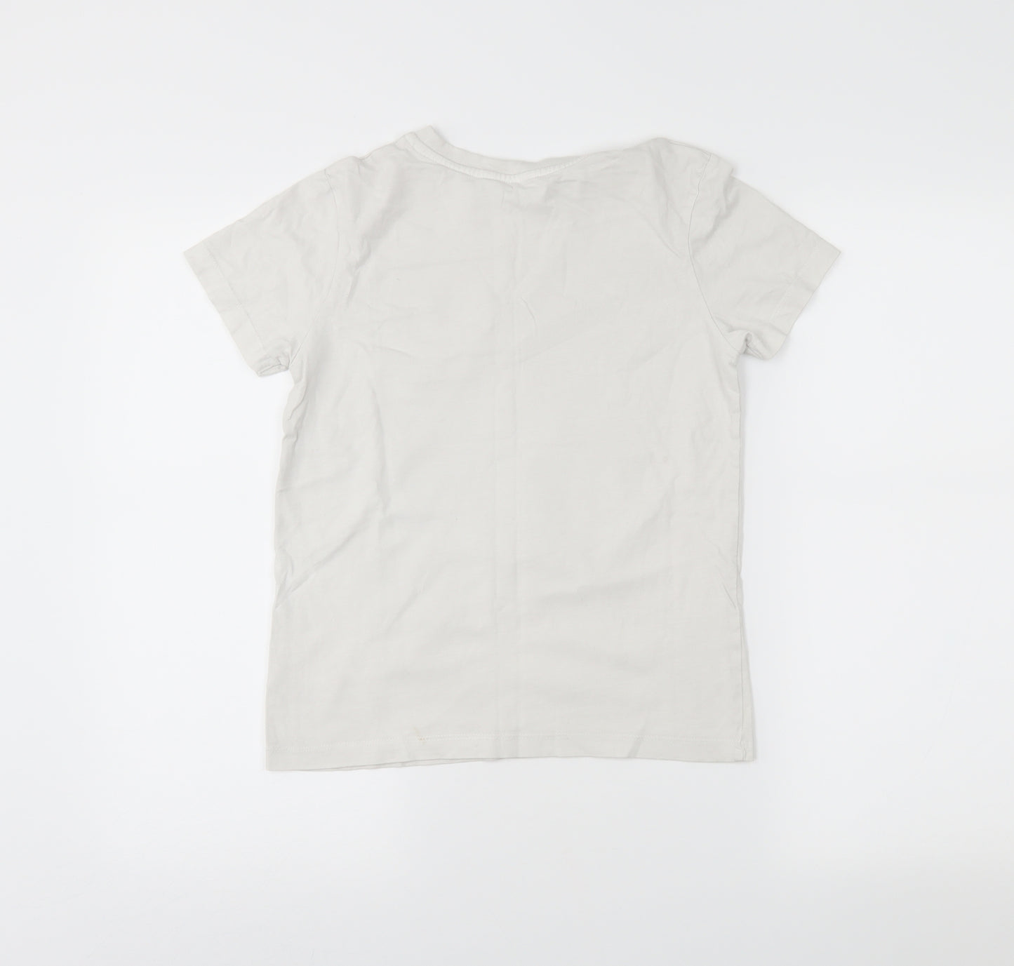 George Boys White   Basic T-Shirt Size 9-10 Years  - Reversible sequins