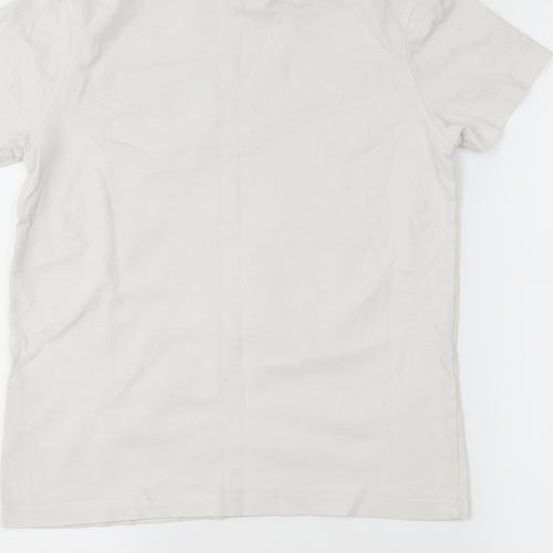 George Boys White   Basic T-Shirt Size 9-10 Years  - Reversible sequins