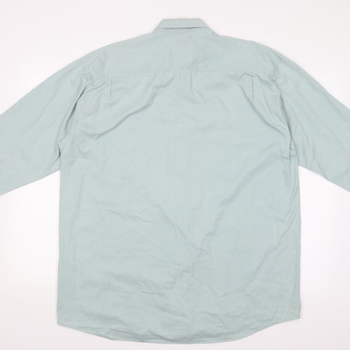 The Chino Shirt Co Mens Blue    Button-Up Size 38