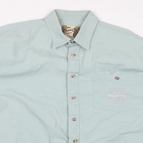 The Chino Shirt Co Mens Blue    Button-Up Size 38