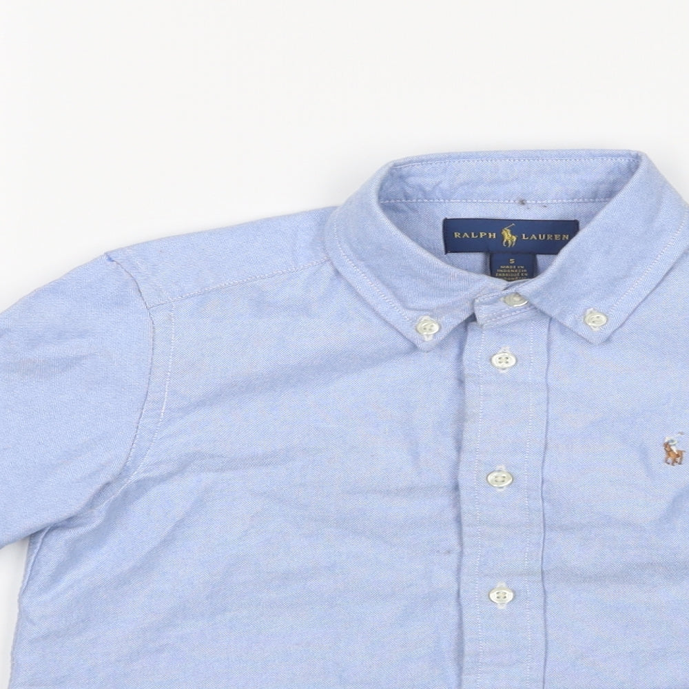 Ralph Lauren Boys Blue   Basic Dress Shirt Size 5 Years